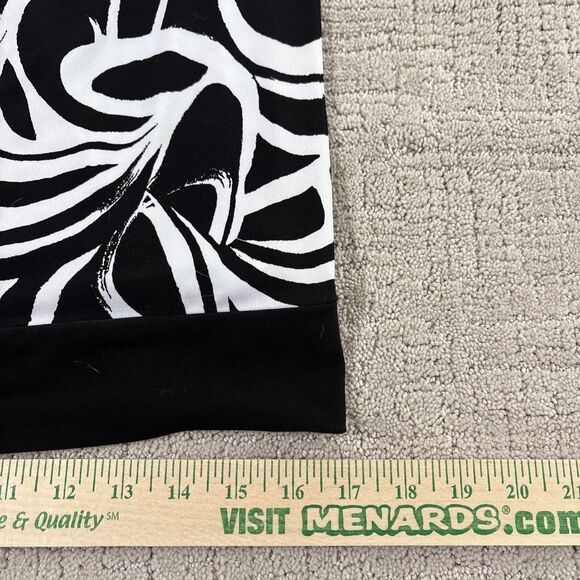 AB Studio Size 4 White and Black Swirl Shift Dress. 36” Length - Picture 7 of 12